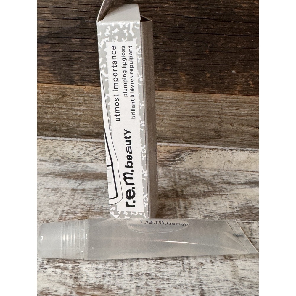 REM Beauty XL Utmost Importance Plumping Lip Gloss 15ml JUMBO Clear | Ariana $22 - Picture 2 of 8